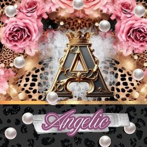 MONOGRAM LETTER & NAME 20oz tumbler.EXAMPLE!NWOT! Hand wash only. Made to order!